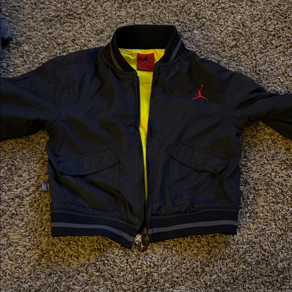 Jordan Kids Jacket - Black with Red Logo